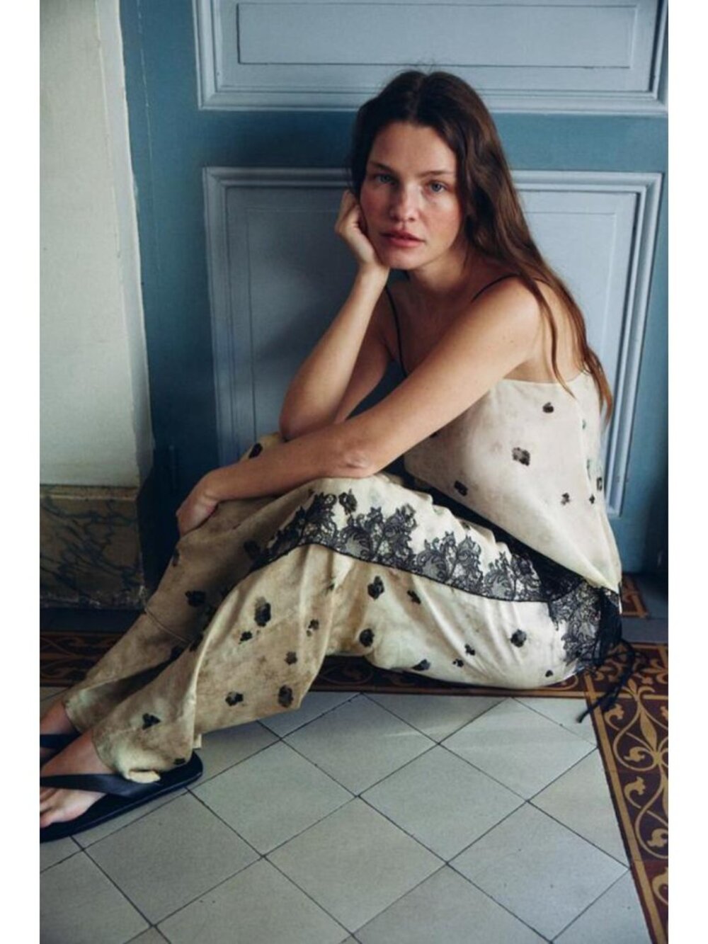 ZARA PRINTED LACE CAMISOLE - Picture 3 of 6